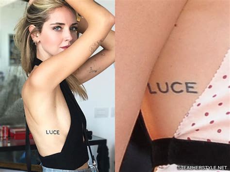 Ecco perchè l'ha fatto chiara ferragni è da poco diventata. Chiara Ferragni Italian, Writing Side Tattoo | Steal Her Style