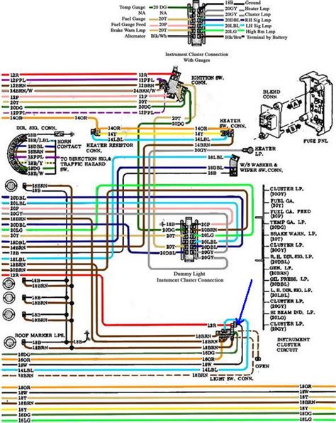 From dimmer switch high beam indicator light. 1972 Chevy C10 Light Wiring Diagram - Wiring Diagram