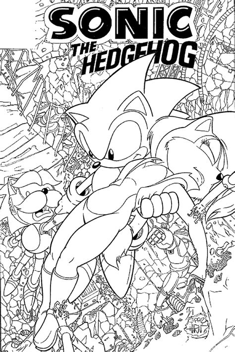 Let children have a fun time with the blue hedgehog and the other characters of the comics as they engage themselves with the printable coloring pages. Sonic the Hedgehog Coloring Pages