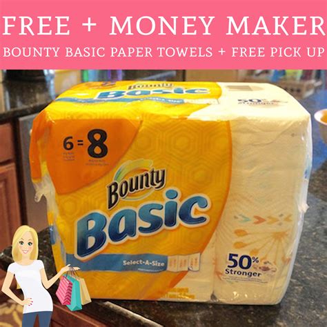 They'll have to take your. FREE + Money Maker Bounty Basic Paper Towels + Free Pick Up - Deal Hunting Babe