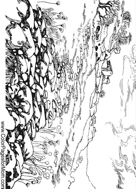 Discover our 1,500+ free adult coloring pages : Landscape Coloring Page 39