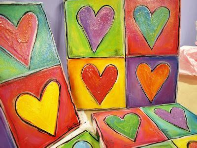 See more ideas about canvas painting, painting projects, night painting. The Dreaming Bear Art Studio: I Heart Hearts. | Kids ...