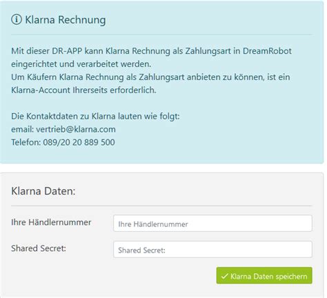 Entweder du bezahlst bequem per. Klarna Rechnungskauf einrichten - DreamRobot Wiki