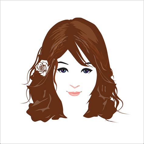 Dimana gambar vektor terdiri dari penyatuan atau penggabungan. Vektor Wajah Gambar Vektor Wanita Cantik