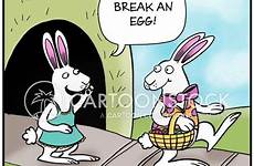 bunny luck good easter funny cartoons rabbit comics egg mischief too hunt