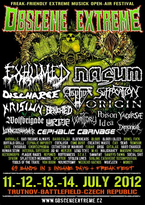 Real girls 4 free 42. Obscene Extreme 2012 - All Metal Festivals