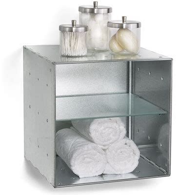 Check spelling or type a new query. Galvanized QBO Divided Steel Wall Cube | The Container Store