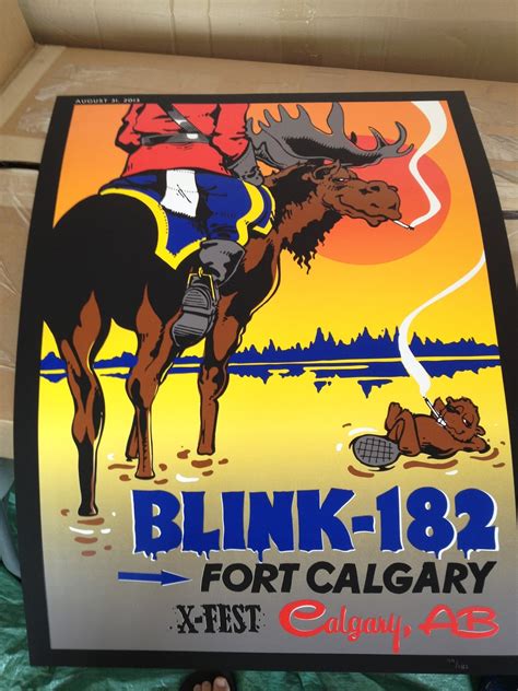 It was released as the lead single from the album on may 7, 2001. INSIDE THE ROCK POSTER FRAME BLOG: Blink 182 Calgary ...