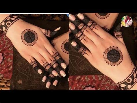 Unique floral mehndi designs for hand. Simple Gol Tikki Mehndi Designs for hands/Easy Arabic mehendi design~Beginners Mehnd… in 2020 ...