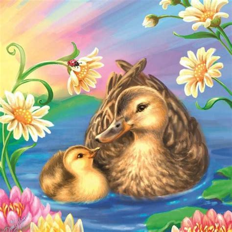 You can create your own tutorials and teach others how to draw or just draw online and save it to your gallery.(free signup needed). 5D DIY Diamond Painting Mother and Baby Duck Drawing ...