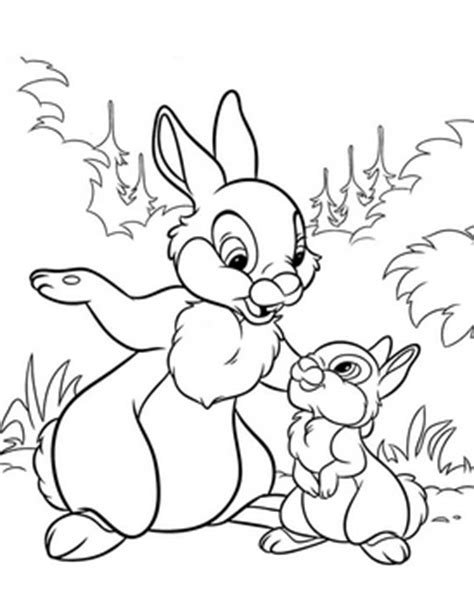 Gambar mewarnai binatang kelinci lucu. Mewarnai Kelinci dengan Warna yang Indah - blog mewarnai