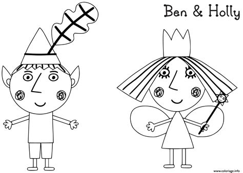 Free printable ben and holly coloring pages for kids. Coloriage Le Petit Royaume De Ben Et Holly 2 Dessin Le ...