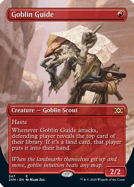 (mtg) trading and collectible card game (tcg/ccg). Goblin Guide from Double Masters Variants Spoiler