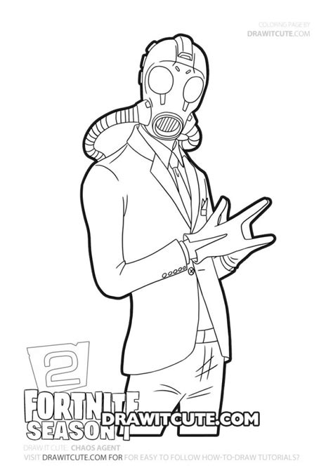 You can now print this beautiful fortnite chapter 2 fusion coloring page or color online for free. How to draw Chaos Agent | Fortnite Chapter 2 - Draw it ...