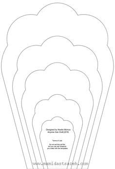 Alle blütenblätter 3 mm von der blütenblätter: Riesige Papier-Blume-Vorlage. Blume Wall.Printable Blume ...