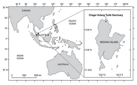 3 september 2019 · kuala terengganu, malaysia ·. Map showing the location of Chagar Hutang, Redang Island ...