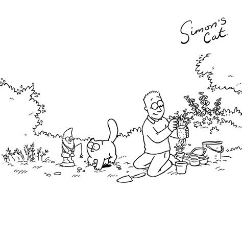 Visit us for all the latest films and animations! Simon's Cat - Simon's Cat - Flower Bed | Facebook