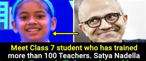 A young satya nadella's father had hung a poster of karl marx, while his mother put up one of goddess lakshmi. Meet the 13-yr-old girl- She even impressed Microsoft's ...