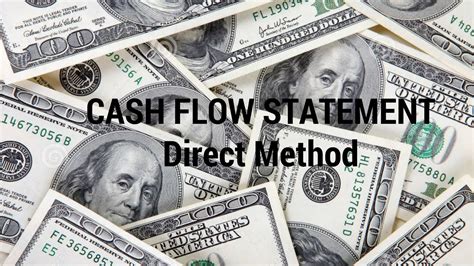 The statement of cash flows has three sections: Cash Flow Statement- Direct Method - YouTube