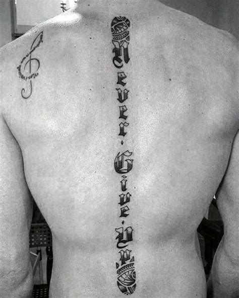 Luckily you can have free 7 day access! 60 Never Give Up Tattoos For Men - Phrase Design Ideas | Up tattoos, Tattoos for guys, Tattoos