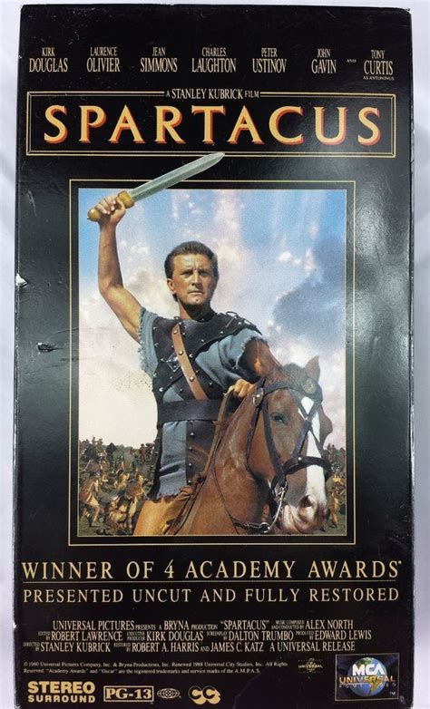 Capolavoro kubrickiano superiore ai soliti kolossal. Spartacus VHS Uncut 3 Hours 16 Minutes | Spartacus movie ...