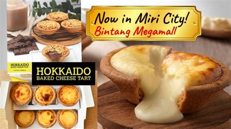 We just tasted their new chocolate flavoured hokkaido baked cheese tart. Hokkaido Baked Cheese Tart is NOW in Miri City!