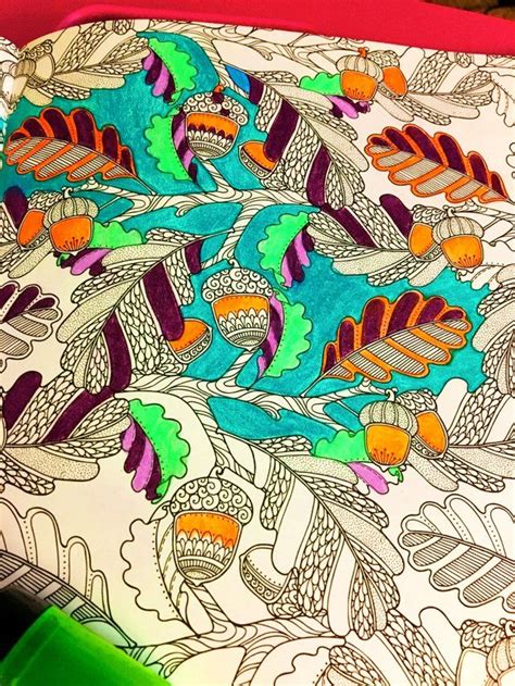 Print template of choice and cut out the pieces. Acorn Coloring Page I Colored | Coloring pages, Adult ...