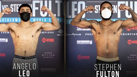 Próximas veladas (box rec) con buscador de veladas. Angelo Leo vs Stephen Fulton: horario por países y dónde ...