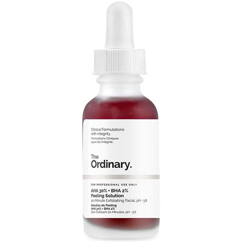 That is why the ordinary 's peeling solution is especially potent, but that also means there is a greater risk of irritating your skin. THE ORDINARY Aha and Bha Peeling Solution, 30 ml ...