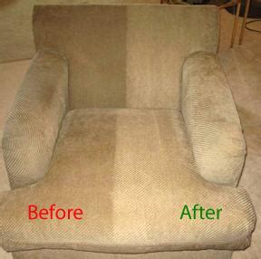 Don't sit on the sofa while it's still wet. Upholstery Cleaning (Before & After)
