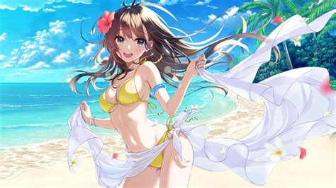 ***4k uhd wallpaper competition*** rules and voting. Anime Girl Beach Wallpaper 2048 x 1152 by NeoCakeMe on ...