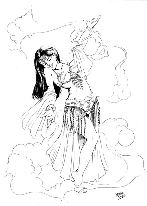 Welcome to color your own! Belly dancer | Dance coloring pages, Belly dancers ...