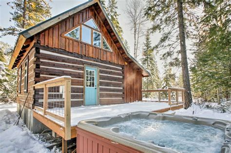 Private hot tub, walk to pats peak ski area. NEW! Rustic 1BR Log Cabin w/Hot Tub & Wooded Views UPDATED ...