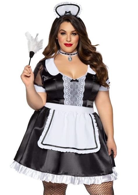 Classic French Maid, Plus Size Halloween Costume | Leg Avenue