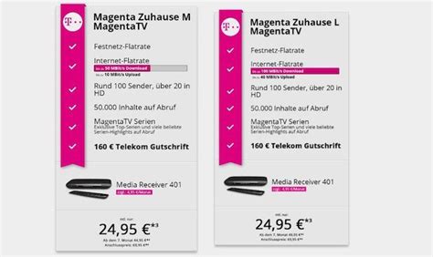 Darüber hinaus unterscheiden sich die pakete bezüglich des parallelen streamings auf mehreren geräten. Knaller! Telekom MagentaZuhause M und L mit MagentaTV ...