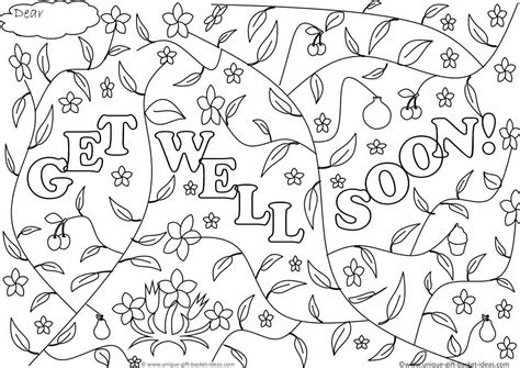 Get well soon coloring pages. Free Printable Get Well Soon Coloring Pages at GetDrawings ...