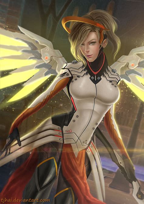 Maybe you would like to learn more about one of these? Blizard overwatch fanart - mercy by tjhai on DeviantArt