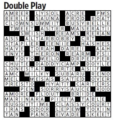 Wsj puzzles is the online home for america's most elegant, adventurous and addictive crosswords and other word games.read more about our puzzles. Double Play (Saturday Crossword, Nov. 19) - WSJ Puzzles - WSJ