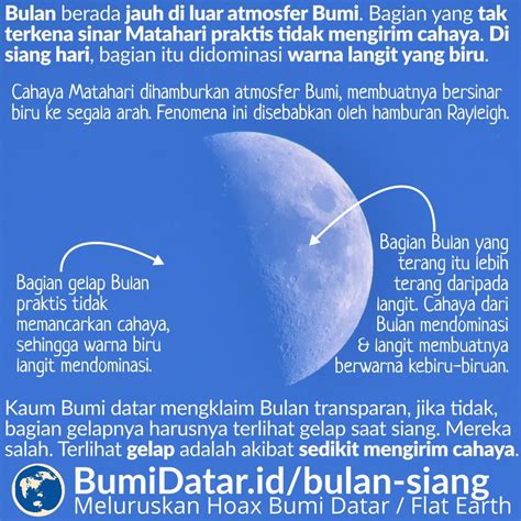 Malam bulan berendang, berwarna biru di cermin kali, mata air memancar, mengilap mata yang lama kabur. Bulan Saat Siang Hari dan Miskonsepsi Bulan Transparan ...