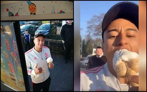 This clip shows the moment when jesse lingard treated a large group of local kids in the area he lives in by giving them ice cream. Video: United's Jesse Lingard with lovely gesture to ...