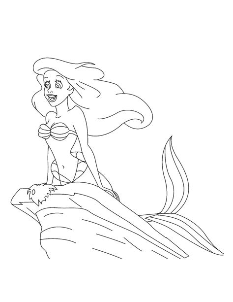 Mermaid coloring pages ariel is easy and the references are many. Free Printable Little Mermaid Coloring Pages For Kids