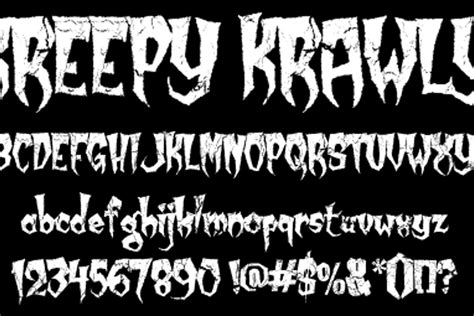 Use the generated text in facebook and other social media posts or comments and 🆂🆃🅰🅽🅳 🅾🆄🆃 in the generate symbols and cool and stylish fonts for websites, blogs or social media. Kreepy Krawly Font | Sinister Fonts | FontSpace
