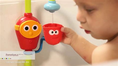 Fill 'n' spill action cups include 4 interchangeable, brightly colored bath cups to create different effects in the tub. Yookidoo Flow N Fill Spout - YouTube