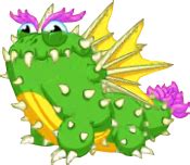 To get a cactus dragon, you just need to mix a plant dragon with a lightning dragon. Cactus Dragon | DragonVale Wiki | Fandom