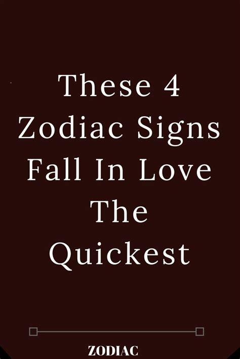 Because cancer men appear so sensitive and helpful, many ladies would swoon at the thought of attracting this fellow guy. These 4 Zodiac Signs Fall In Love The Quickest | Zodiac ...