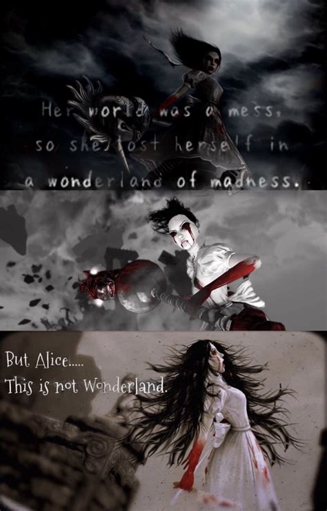 Then there is alice—sweet alice—your eldest born, who leans over the back of your chair and sweeps your face with her brown curls. Pin by Gtkehm on American McGee's Alice: Madness Returns | Alice and wonderland quotes, Alice ...
