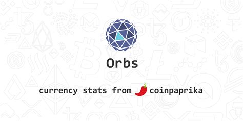 Bichip price today, bchi marketcap, chart, and info. Orbs (ORBS) Price, Charts, Market Cap, Markets, Exchanges ...