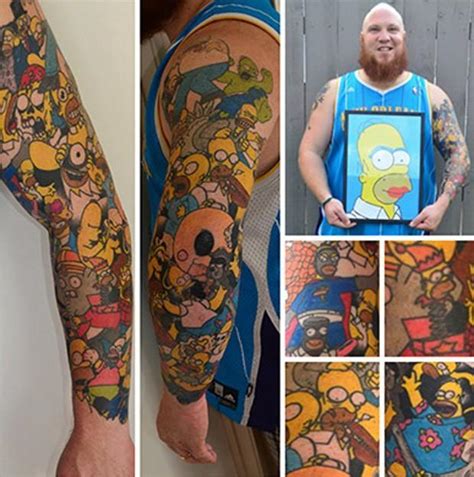 Cyril gane profile, mma record, pro fights and amateur fights. Homem tem 41 Tatuagens de Homer Simpson | Ainanas.com