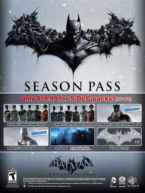 Arkham origins + season pass download torrent. MrDarkPhoenix™: Batman Arkham Origins Season Pass Revealed