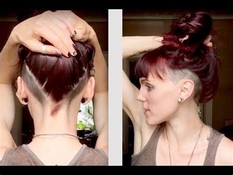 This undercut hairstyle is so easy to do, which is awesome, and is why. Women's Undercut - Double Side Shave - YouTube | Undercut ...